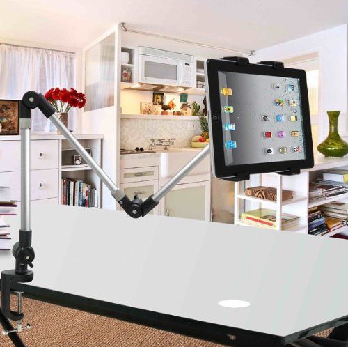 Amazon.com: ECVISION® Desktop seat Bed bolt clamp mount bracket Ipad holder IPad stand Ipad monut …