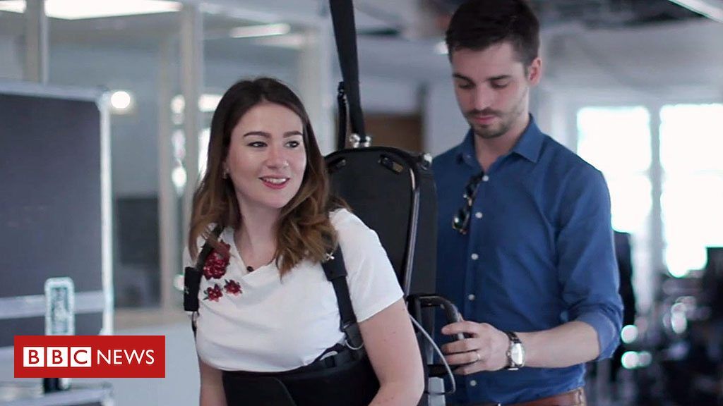 Exoskeleton helps people with paralysis to walk - BBC News - [https://www.bbc.com/news/av/technolog…