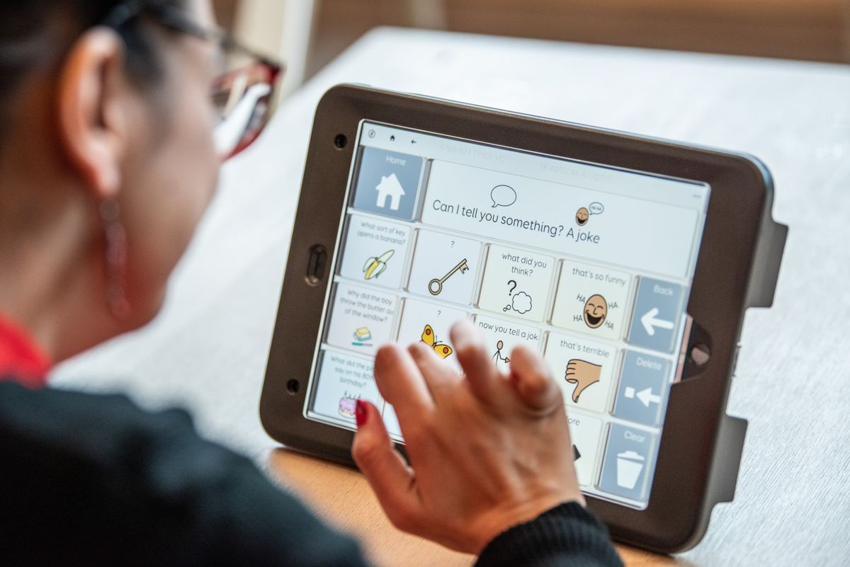 Talk Pad AAC device by Smartbox