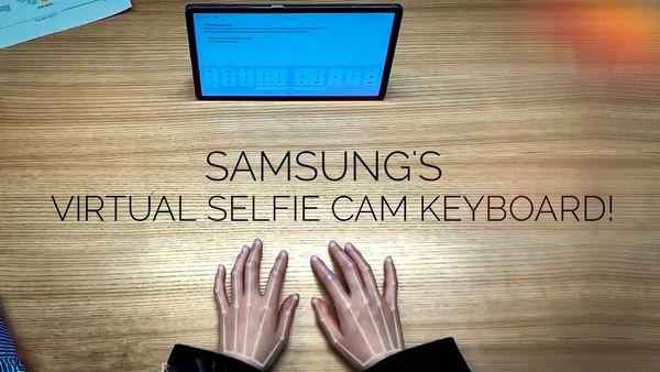 Samsung's Virtual AI Keyboard tech! Samsung SelfieType - YouTube