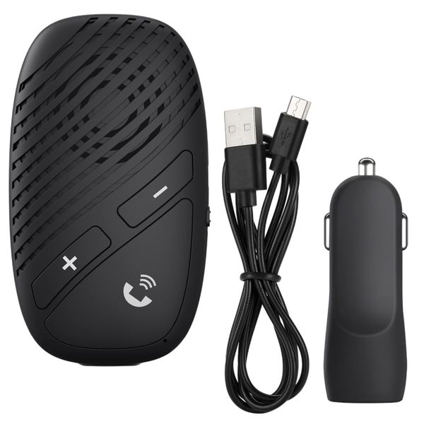 lionlar Wireless Bluetooth Car Speaker, Hands- Speaker with Sun Visor with Clear And black Auto Pow…