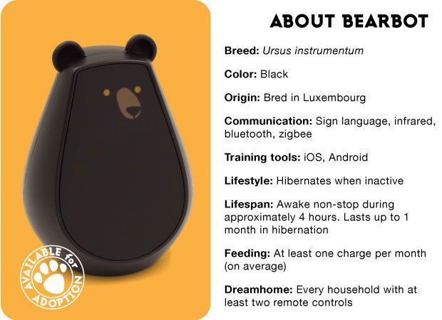 Bearbot   A lively universal remote control