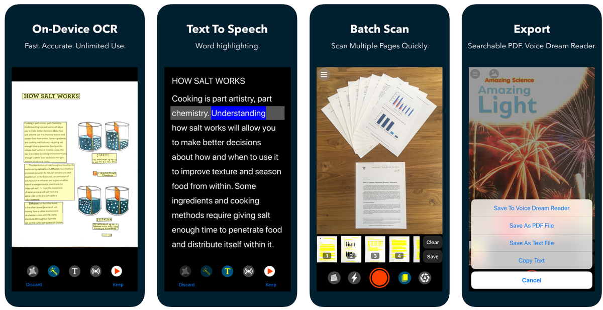 Voice Dream Reader and Voice Dream Scanner Apps – At Home Special Bundle Price! | OT's with Apps …