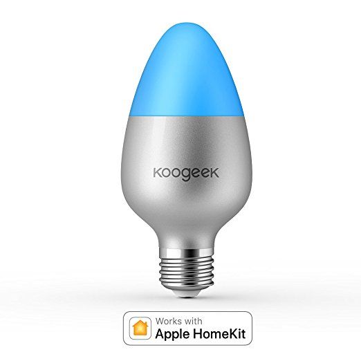 Koogeek WiFi Smart LED Light Bulb E26, Dimmable, 60W Equivalent, Color Changing, Timers, Siri, Work…