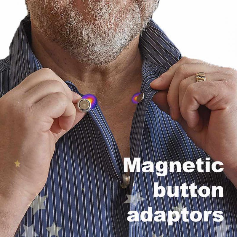 New & Improved Magnetic Button Adaptor Dressing Aid – Wareologie