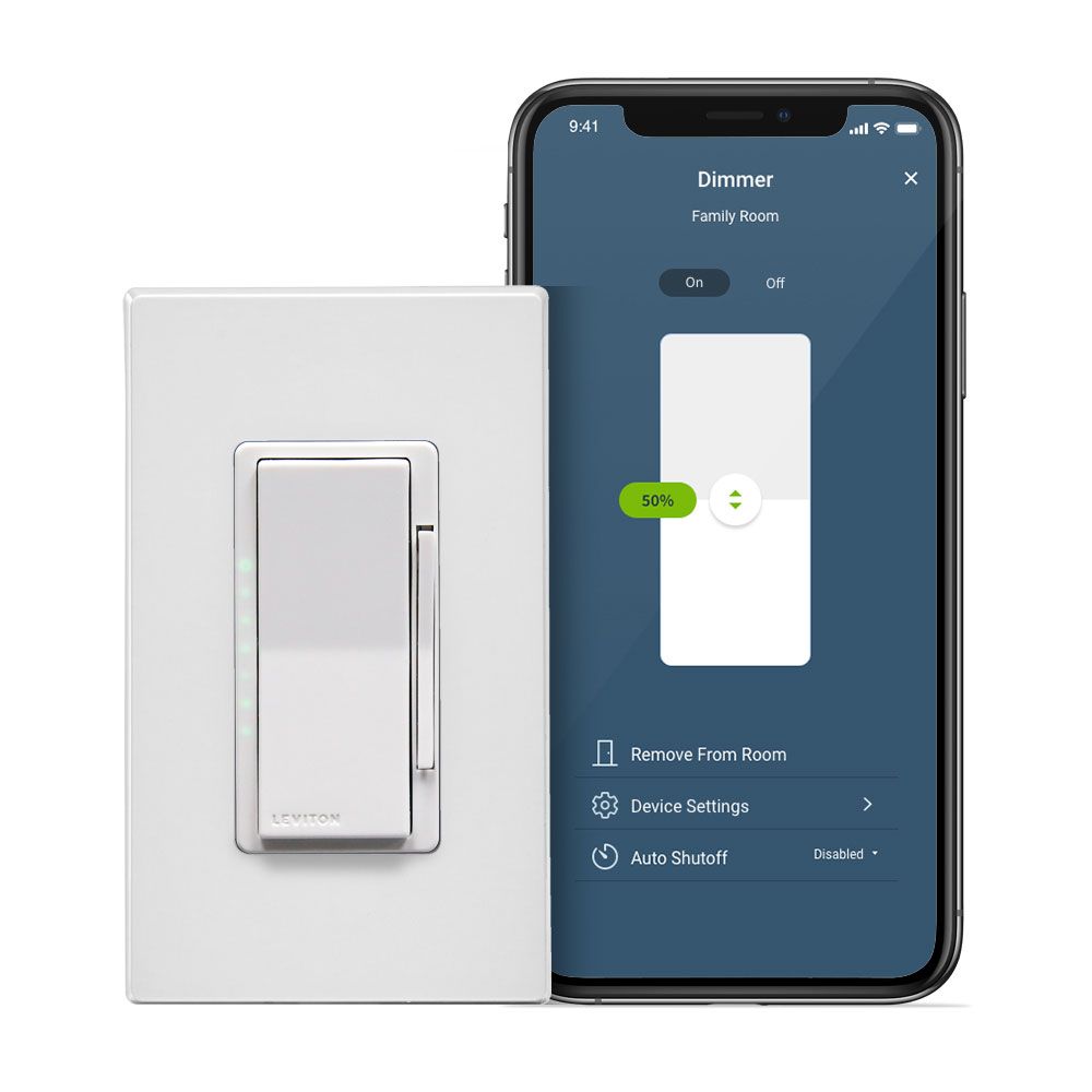 Decora Smart Dimmer Switch, Wi-Fi 2nd Gen, Neutral Wire Required, Wired or Wire-Free 3-Way