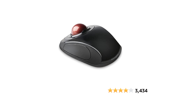 Kensington Orbit 72352 Trackball -Wireless -Radio Frequency -Black -USB -Trackball -Symmetrical : A…