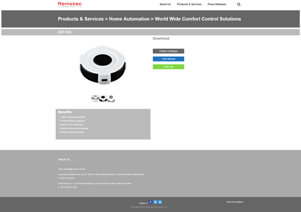 BW8377 product page | Remotec Technology Ltd.