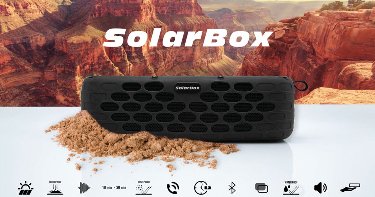 SolarBox: Solar Power Waterproof Portable Speaker | Indiegogo