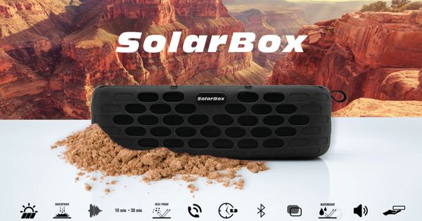 SolarBox: Solar Power Waterproof Portable Speaker | Indiegogo