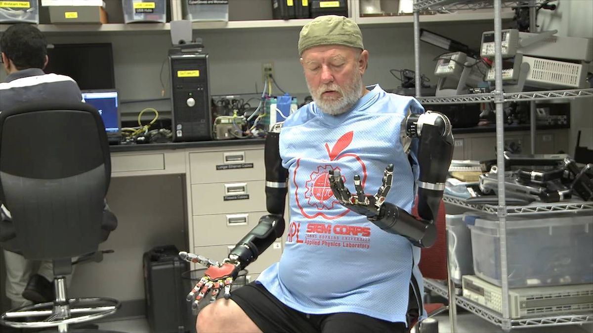 Amputee Makes History with APL’s Modular Prosthetic Limb