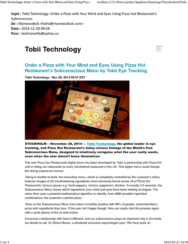 Tobii Technology_ Order a Pizza with Your Mind and Eyes Using Pizza Hut Restaurant’s Subconscious