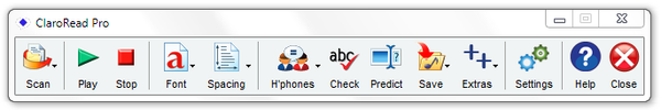 ClaroRead V5.5 Toolbar