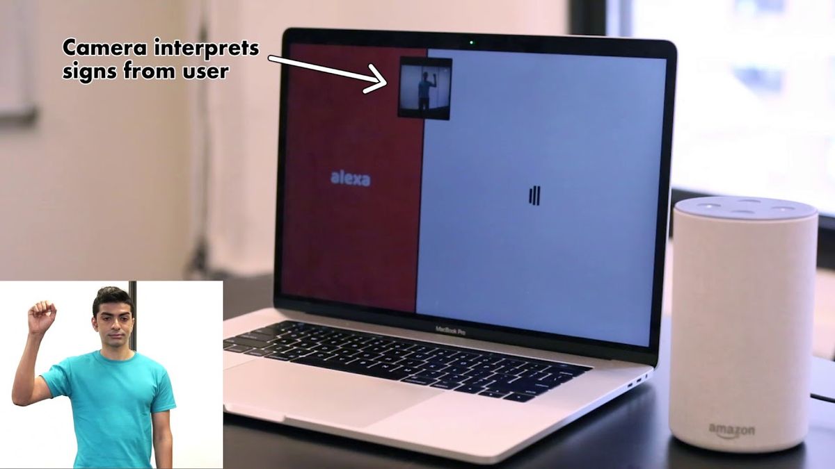 Making Amazon Alexa respond to Sign Language using AI - YouTube