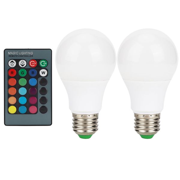 Ampoule LED RGB 5W E27 Changeant de Couleur avec Télécommande pour Décoration de Fête à la Mai…