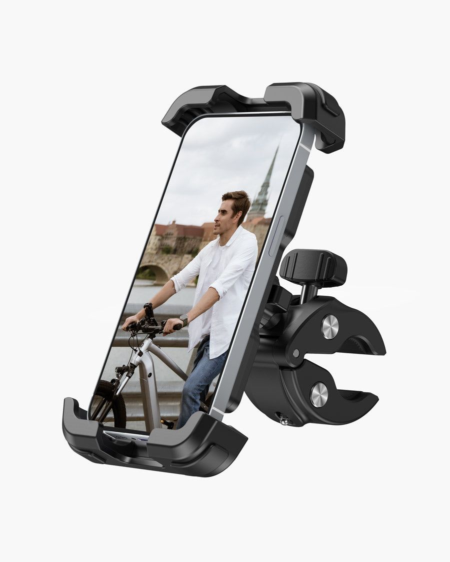 Motorcycle Phone Mount, Bike Phone Holder - Upgrade Quick Install Hand