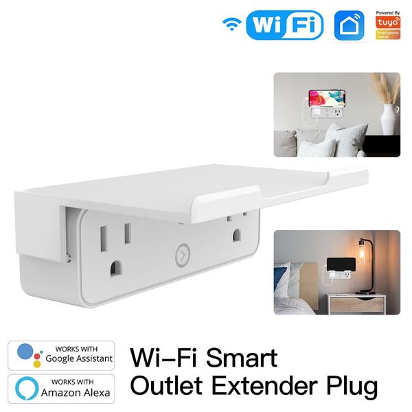 WiFi Multi Plug Outlet Extender | Smart AC Socket With Removable Shelf – MOES