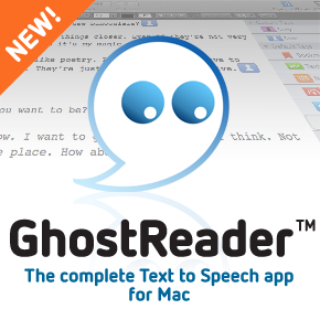 GhostReaders : pour MAC seulement, en anglais seulement