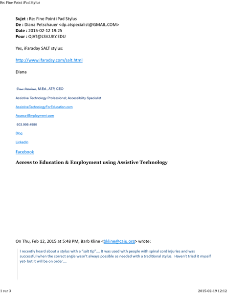 Re_ Fine Point iPad Stylus