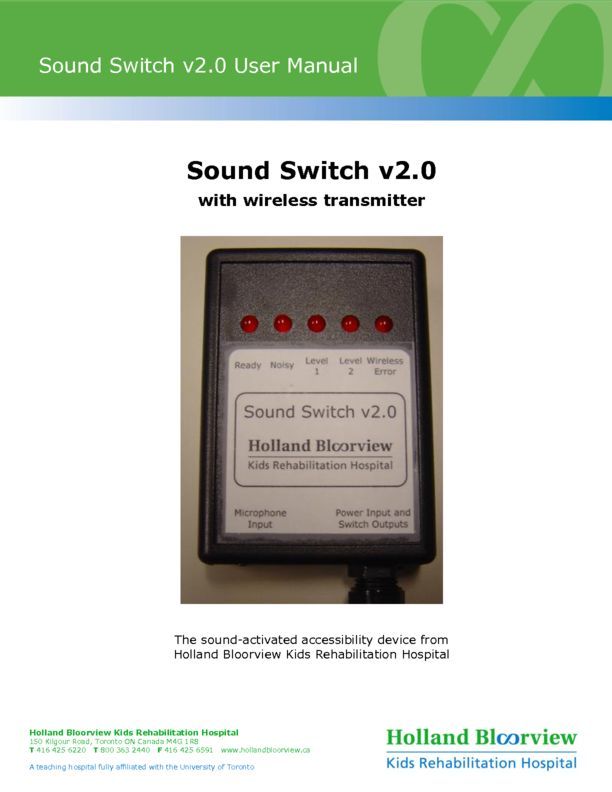 Sound Switch v2.0 User Manual