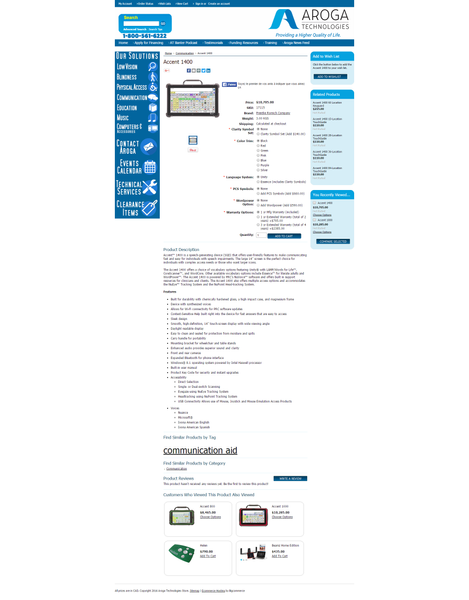 Accent 1400 - Aroga Technologies Store