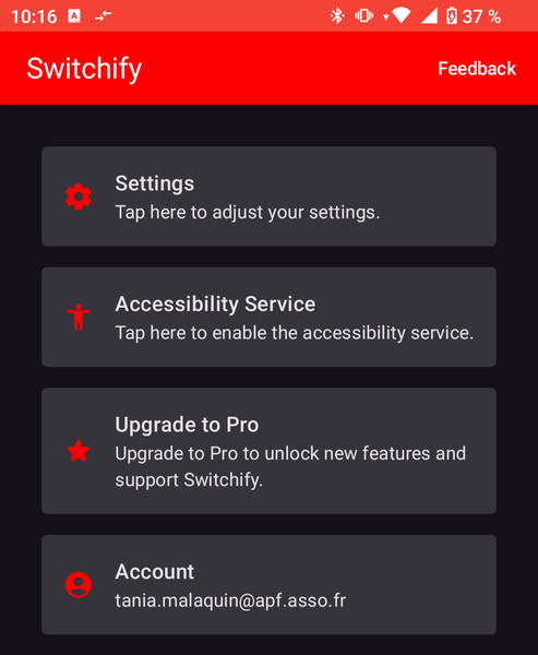 Switchify - Techlab APF France handicap