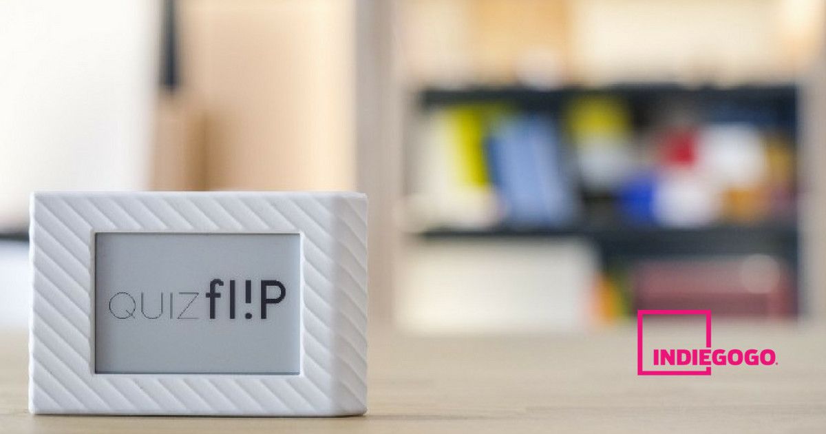 Quizflip - The World's First Electronic Flashcard | Indiegogo - [https://www.indiegogo.com/projects…
