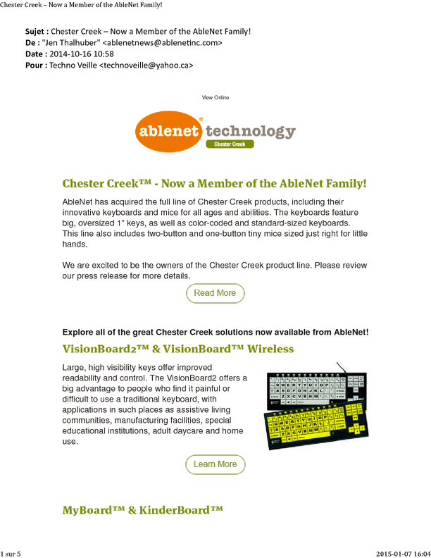 Chester Creek – Now a Member of the AbleNet Family!