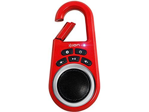 Amazon.com: ION Clipster Ultra-Portable Bluetooth Speaker with Built-In Clip (Red): Car Electronics