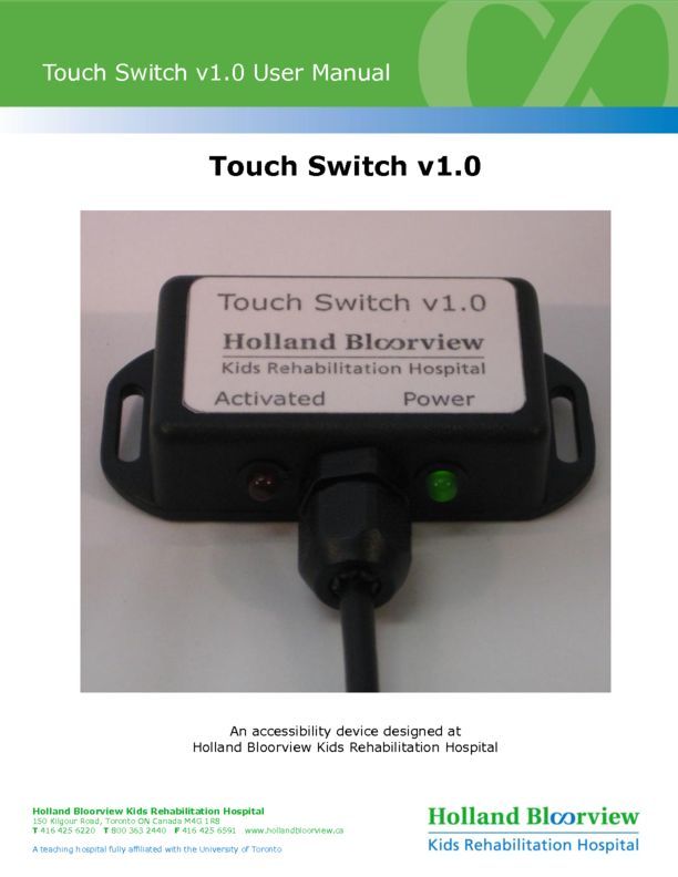 Touch Switch v1.0 User Manual