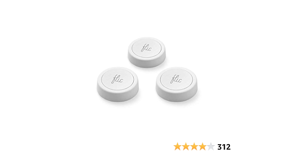 Flic 2 Smart button - Trigger Alexa & Apple HomeKit - 3 x Flic 2 buttons - Smart Home Control - Wor…