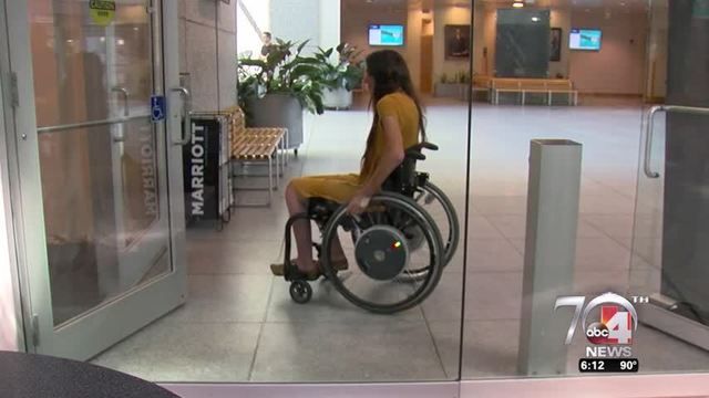 Students create hands-free door tech for people in wheelchairs -