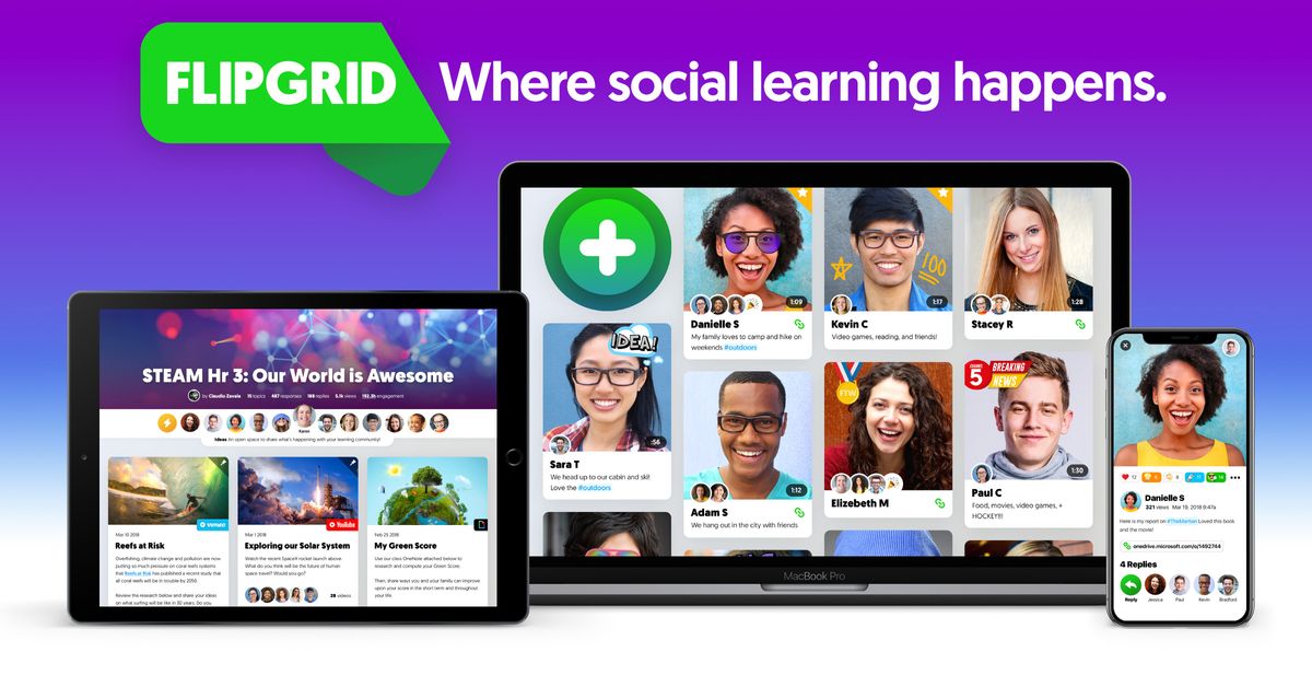 Flipgrid - Video for student engagement and formative assessment - [https://flipgrid.com/]