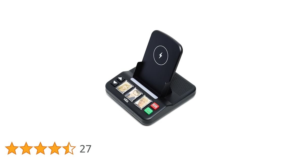 VOCA Système mains libres senior avec 3 boutons photo à numérotation rapide, appel d'urgence, ch…