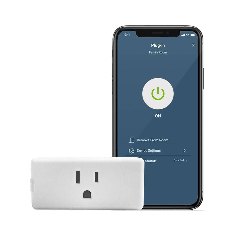 Leviton Decora Smart Wi-Fi Mini Plug-In Single Outlet (2nd Gen), Works Google, Alexa, HomeKit, No H…