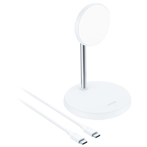 Anker PowerWave Magnetic Wireless Charging Stand (A2540H21-1) - White | Best Buy Canada