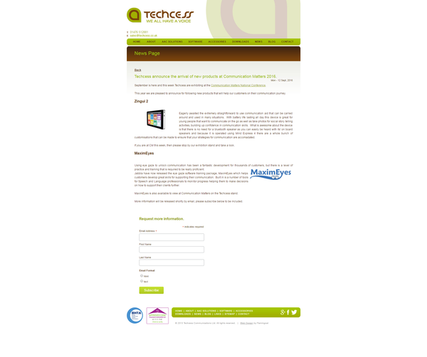 Click here for the latest news from Techcess.