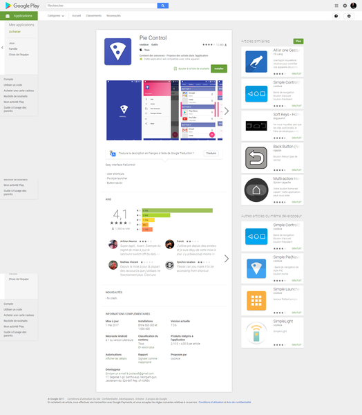 Pie Control – Applications Android sur Google Play