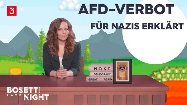 (629) Sarah Bosetti erklärt das AfD-Verbot so, dass Nazis es verstehen | BOSETTI LATE NIGHT - YouT…