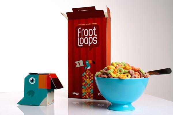 super fun // Package redesign for Froot Loops cereal by Diego ___?