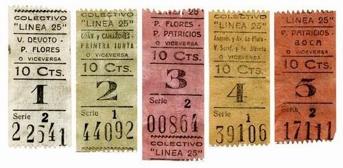 vintage tickets