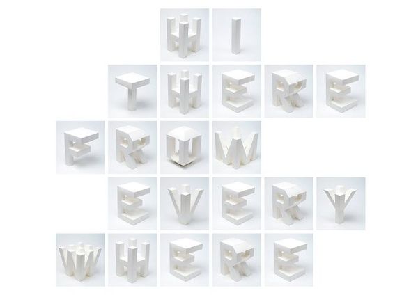 Typographic Sculpture