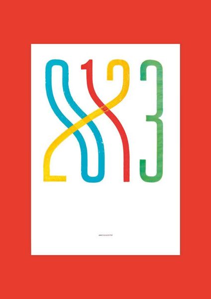 0123 / 2013 - Singapore-based studio Pupil People's typographic prints