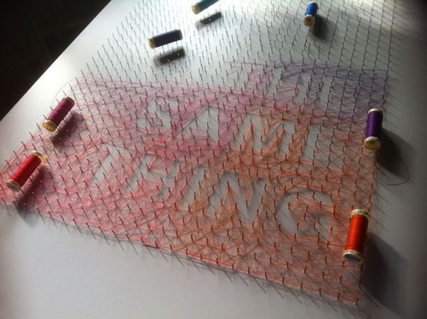 Showing off the process. Love it. #typographicthread