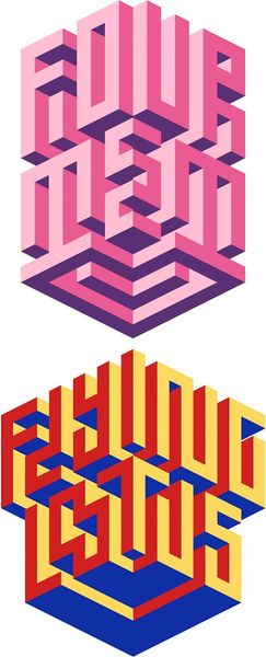 Isometric Typography by Maxim Tictac