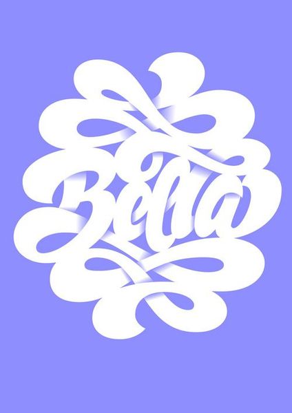 Typeverything.com - ‘Bella’ lettering by Martina Flor.