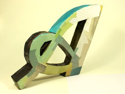 Paper Mache, 3D typography by Darren Booth. // Sick.