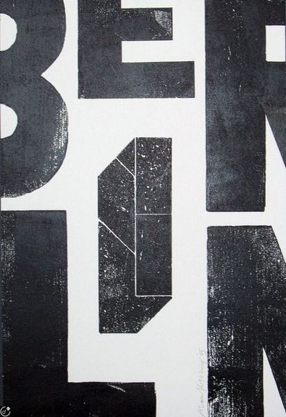 Typeverything.com - BERLIN poster by Alan Kitching.