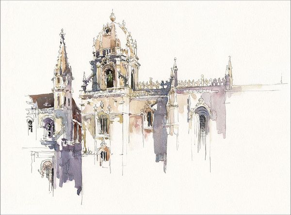 the front entrance of Mosterio Dos Jerónimos