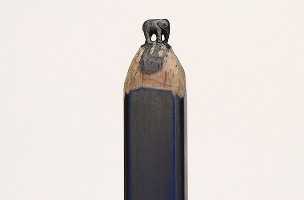 Diem Chau - carpenter pencil carvings